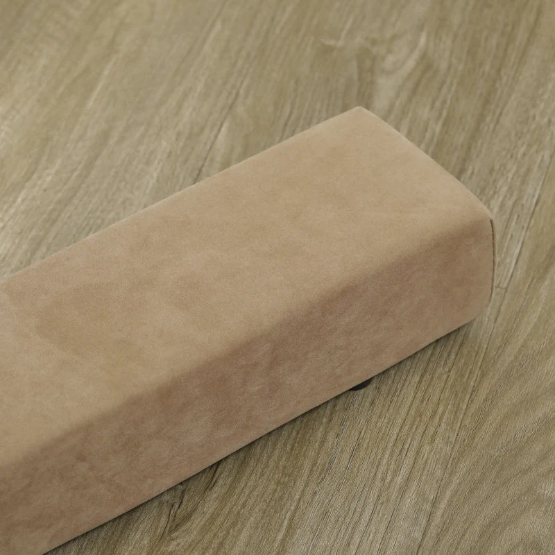 Foldable Balance Beam, Non-Slip Suede, Durable Wood, Brown - Image 8