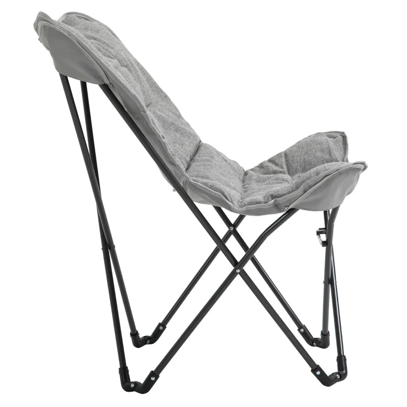 Foldable Camping Chair 120kg Load Capacity, Portable, with Armrests - Image 7
