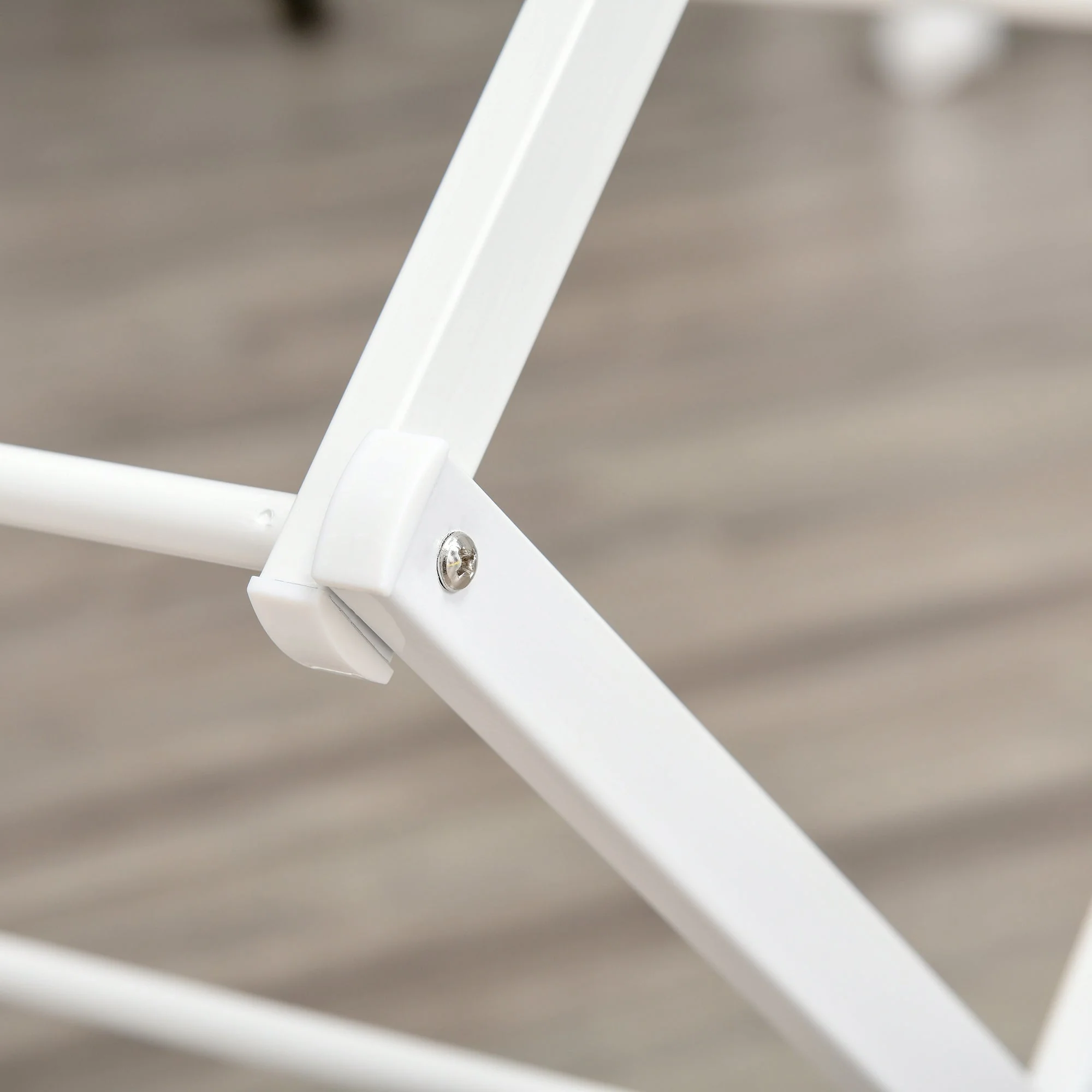 Foldable Clothes Airer, 8-Tier Tower Dryer, Metal Plastic White - Image 8