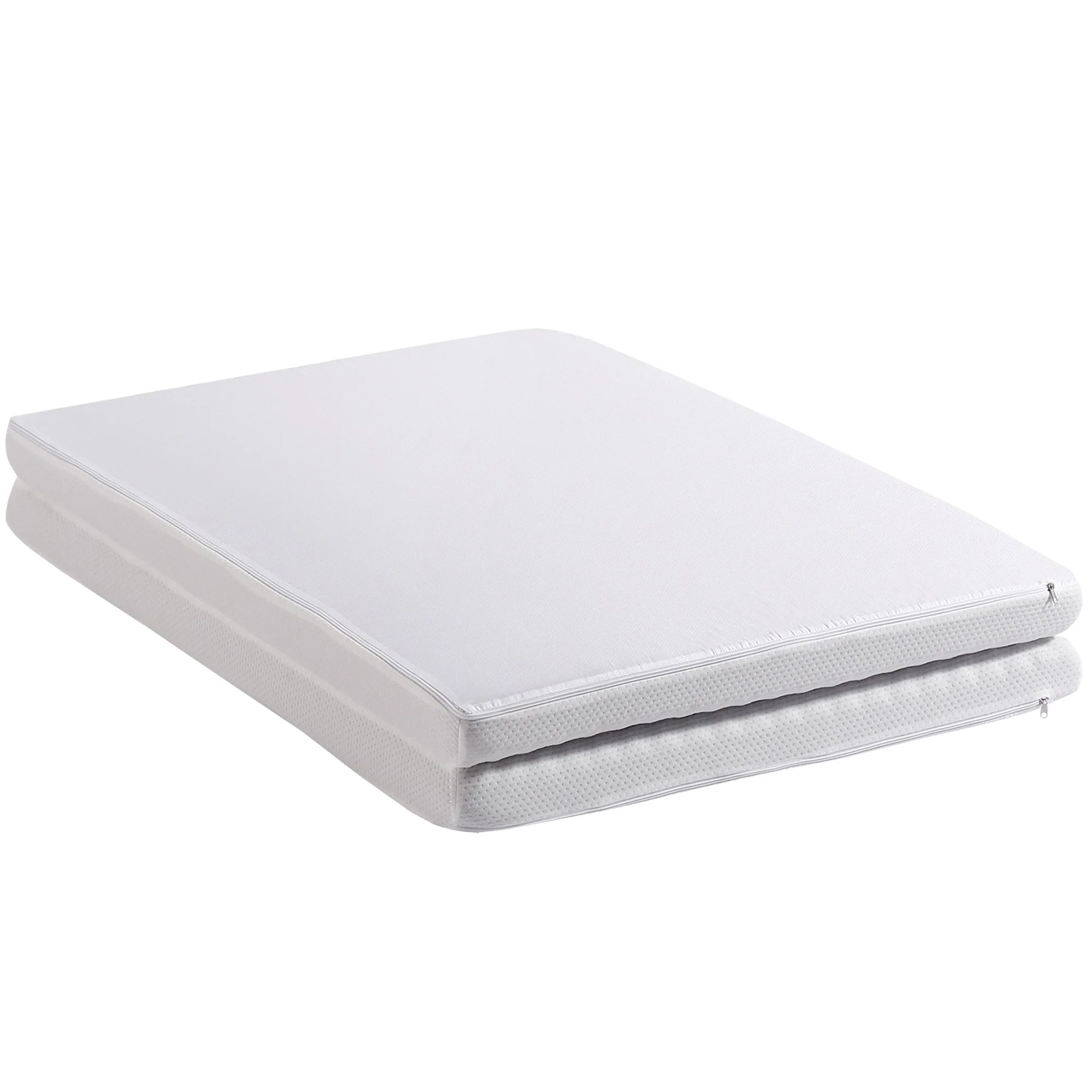 Foldable mattress, ergonomic breathable durable, white - Image 10
