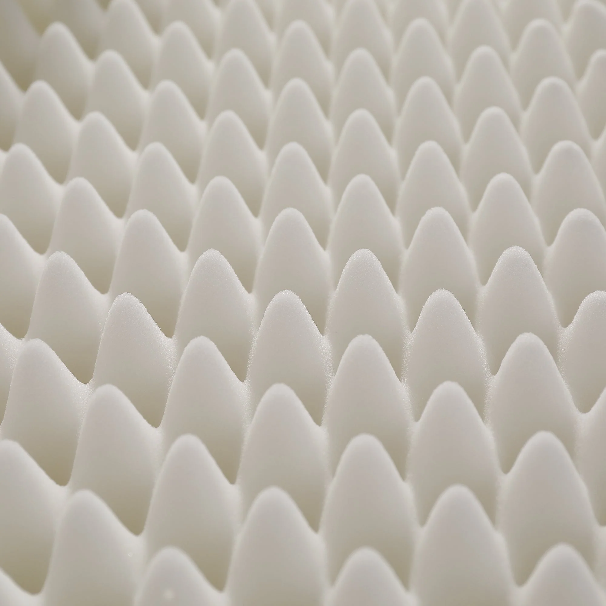 Foldable mattress, ergonomic breathable durable, white - Image 3
