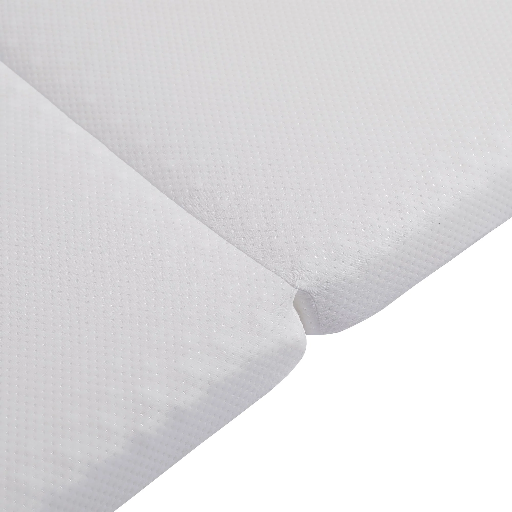 Foldable mattress, ergonomic breathable durable, white - Image 9