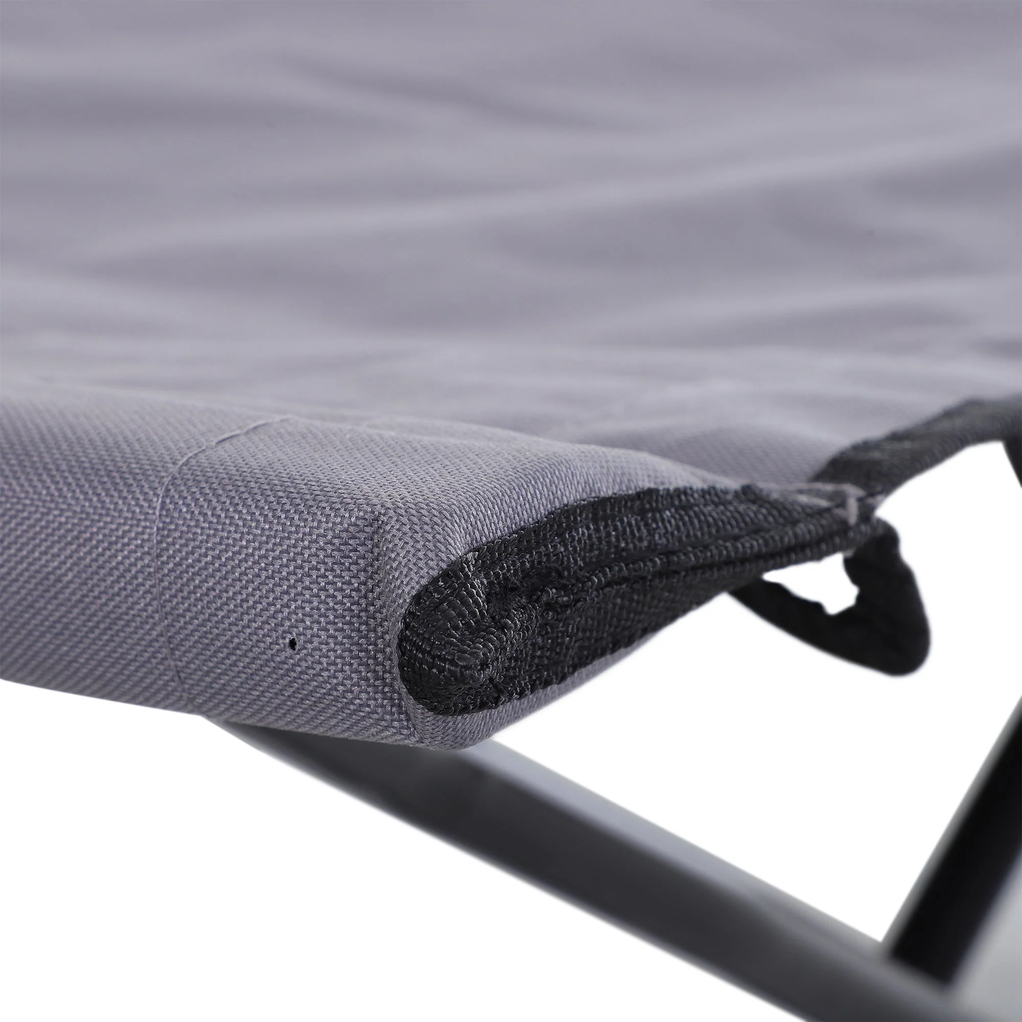 Folding Camping Bed, 2 Person, 136 kg, Steel Oxford Grey - Image 7
