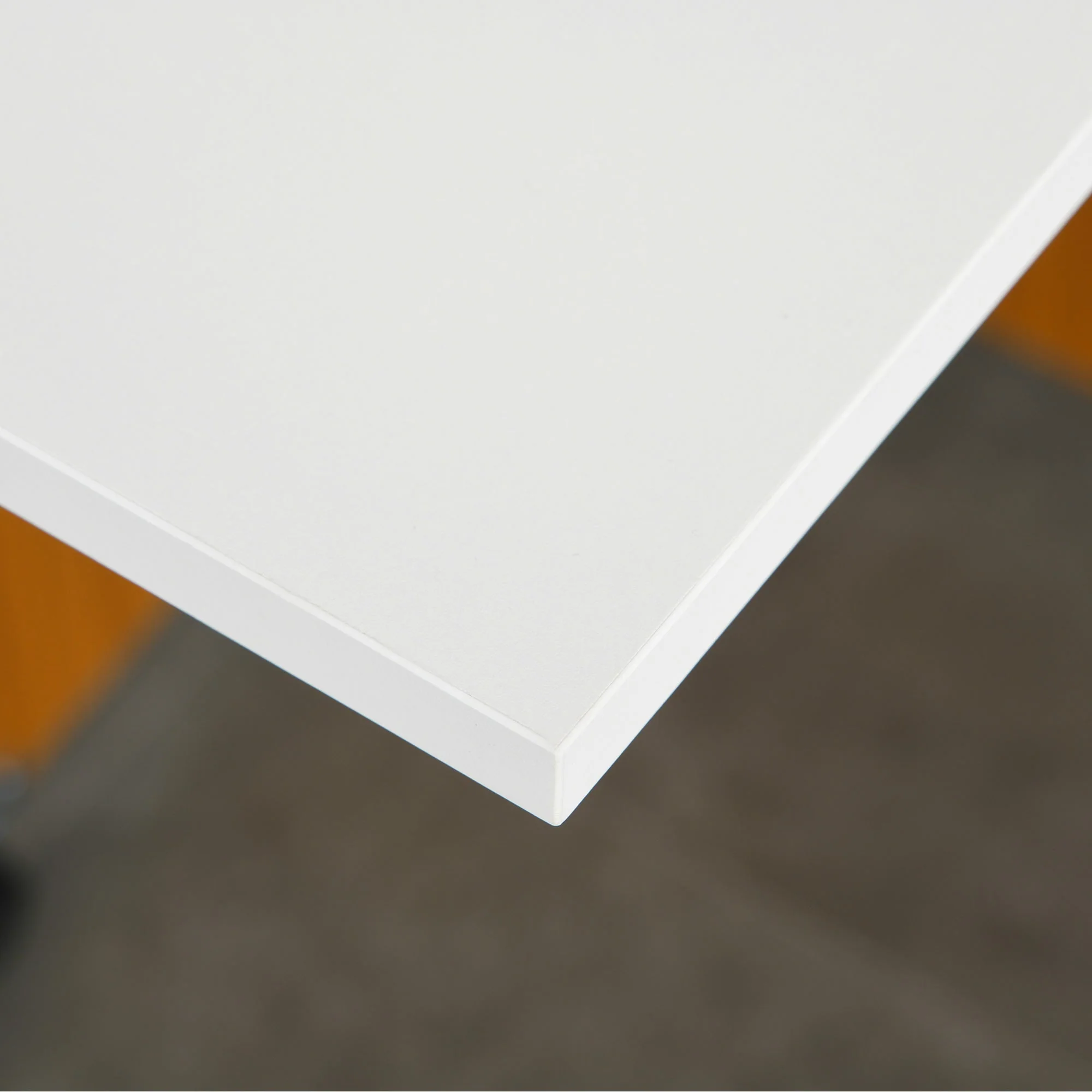 Folding table mobile dining table with folding worktop and castors in white - Image 8