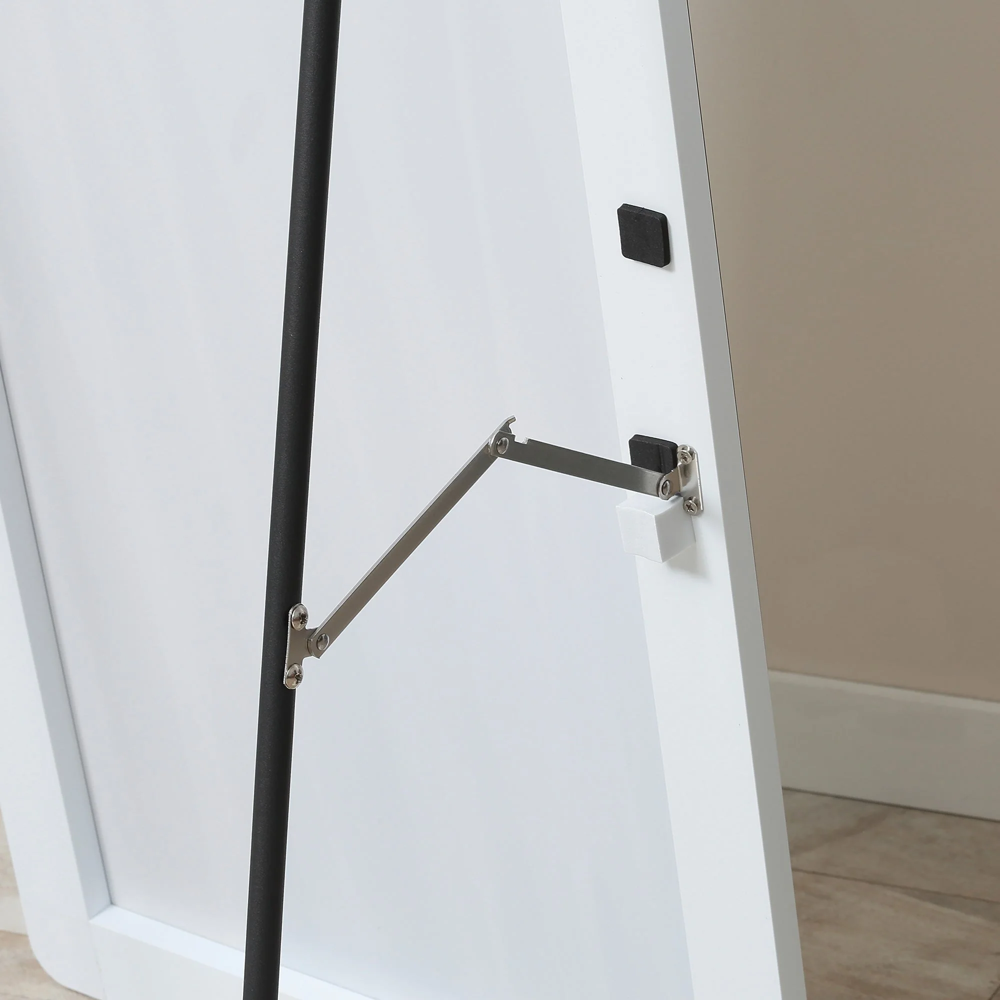 Full Length Mirror, Standing Wall Wardrobe Dressing, 45x160cm, Silver - Image 8