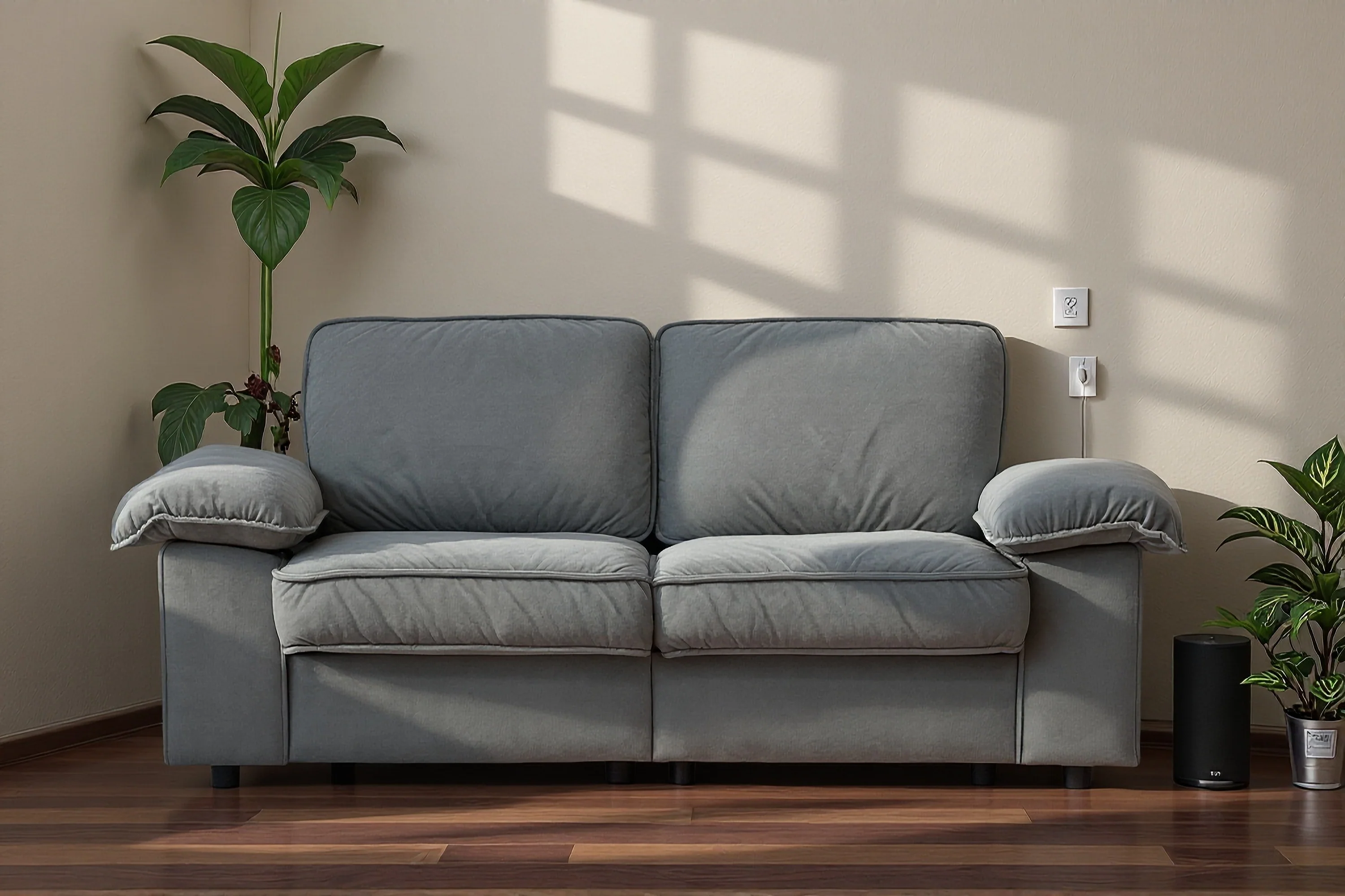FX-P20EU-GY1 Modern Sofa with Hidden Storage Comfortable Upholstery Grey - Image 10