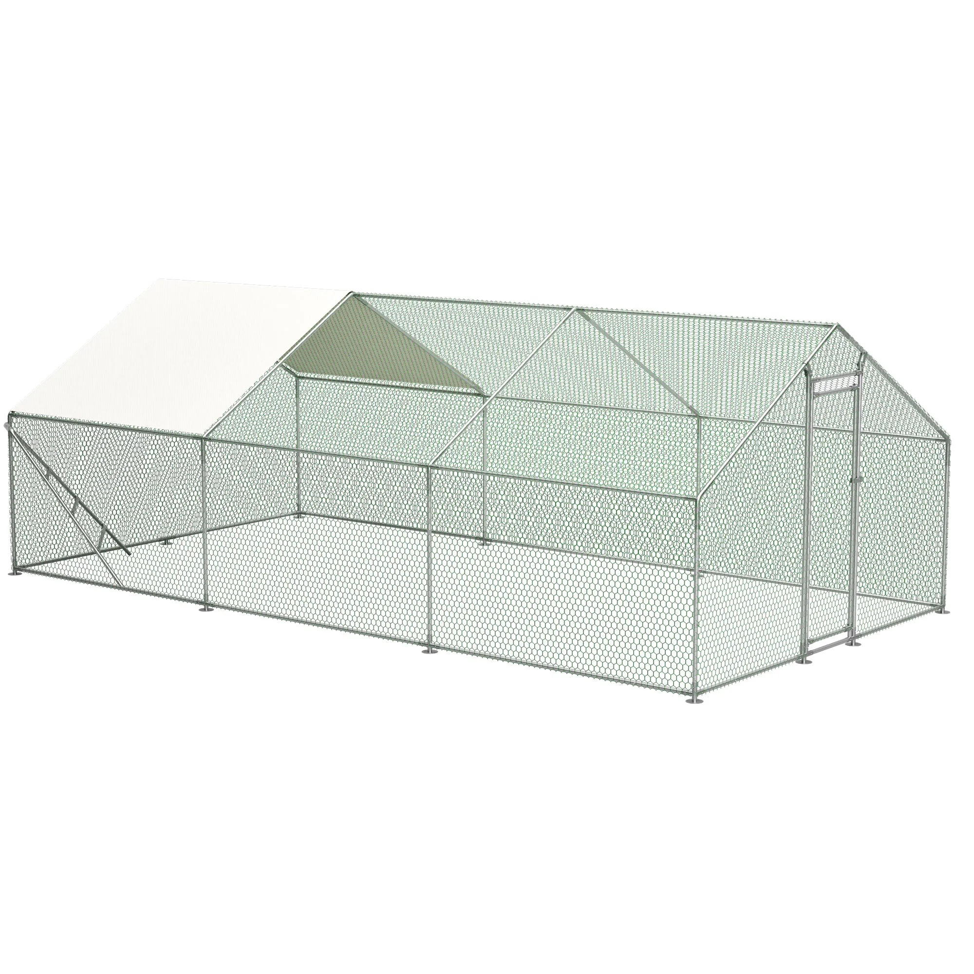 Giant Professional Chicken Coop Aviary 3x6m with Climbing Frame Metal - Image 2