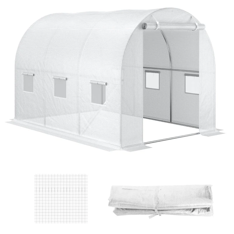 Greenhouse Cover, Weather-Resistant, Transparent - Image 2