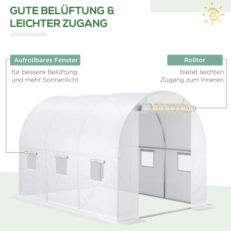 Greenhouse Cover, Weather-Resistant, Transparent - Image 4