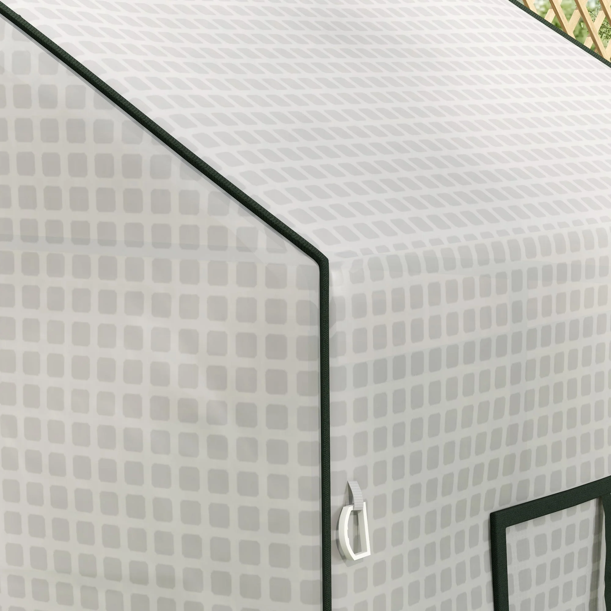 Greenhouse Replacement PE Film Cover, UV Protection Roll-Up Door Side Window, 140x73x190cm, White - Image 8