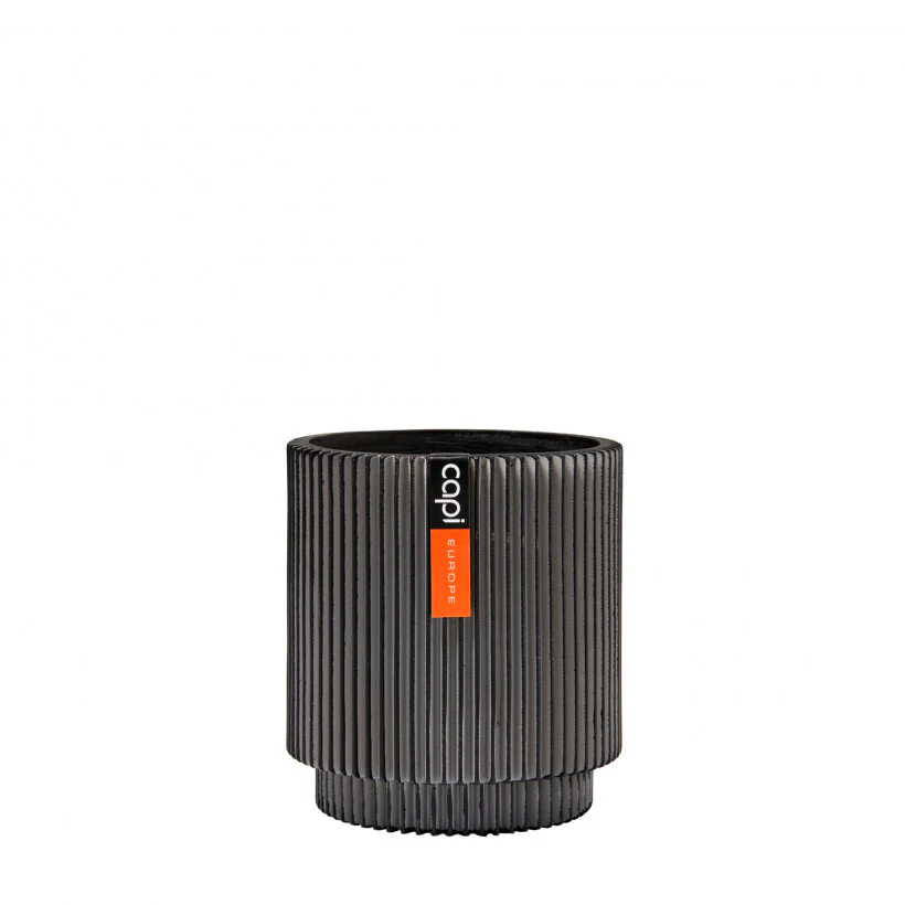 Groove Cylinder Planter Anthracite 11cm