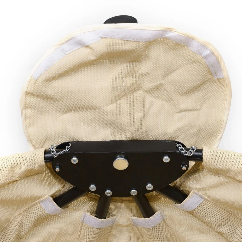 Hanging Chair, Egg-Shaped Swing Seat with Soft Cushion for Indoor and Outdoor Use, Khaki - Image 7