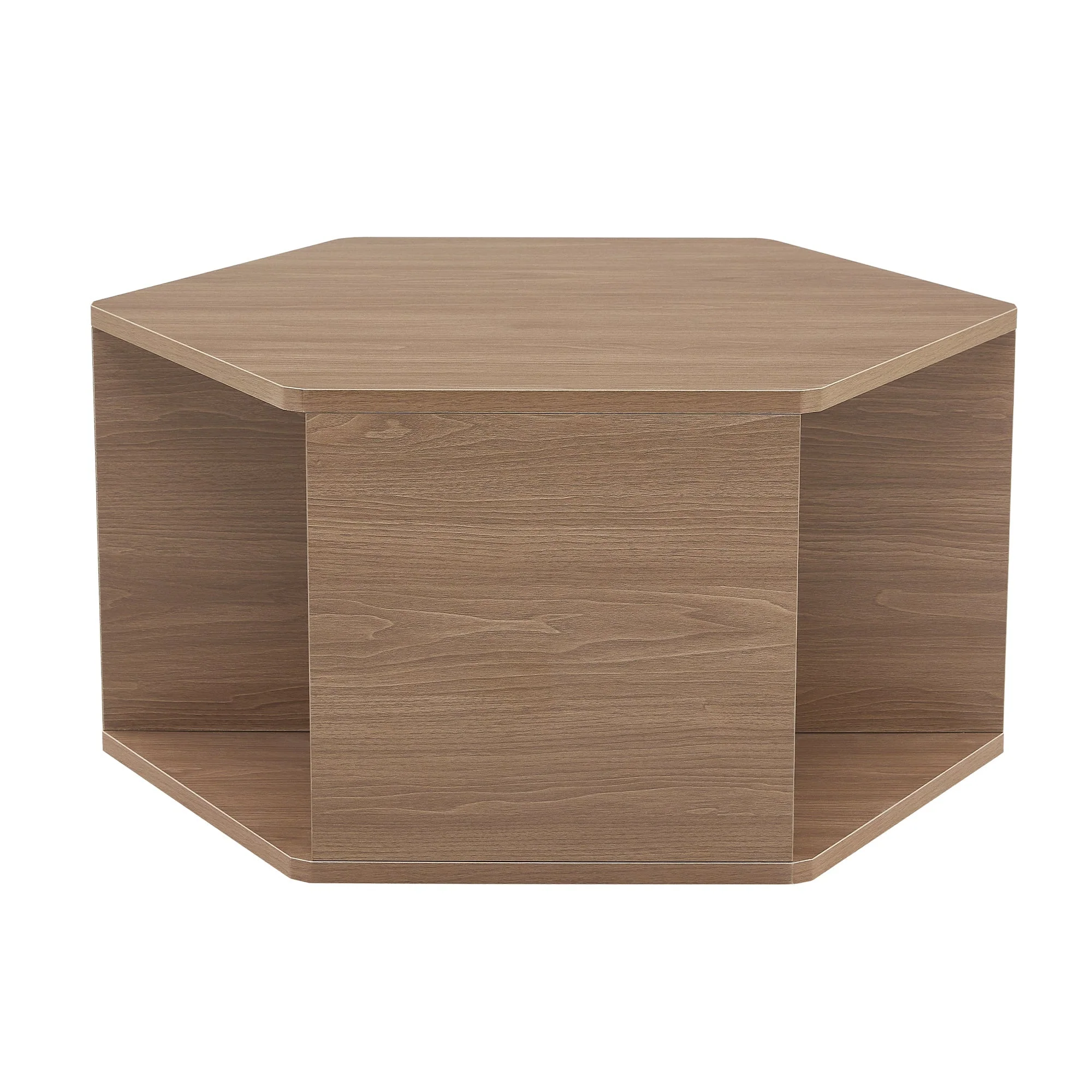 Hexagonal Coffee Table Multifunctional Modern Design 79x69.4x40 cm - Image 10