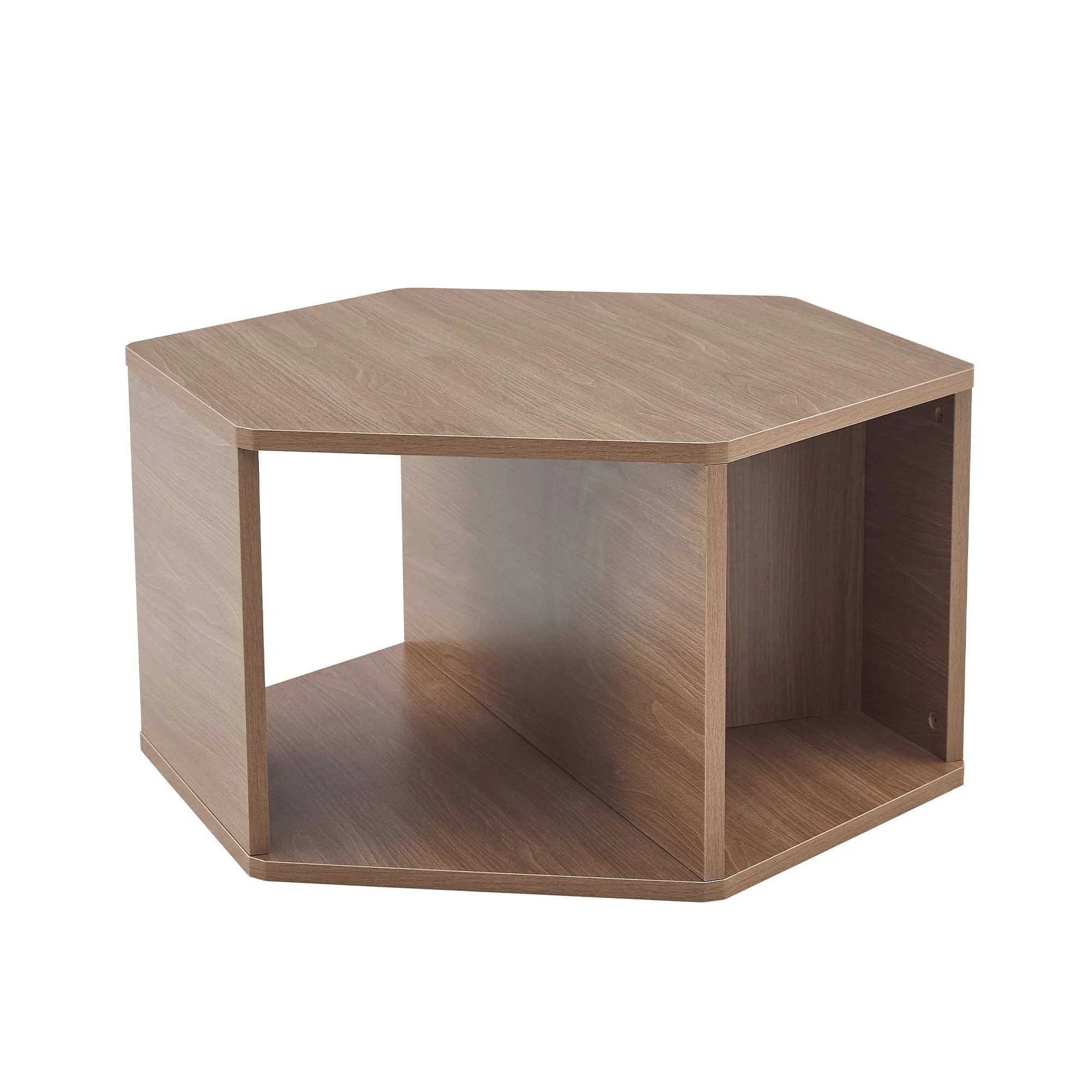 Hexagonal Coffee Table Multifunctional Modern Design 79x69.4x40 cm - Image 9