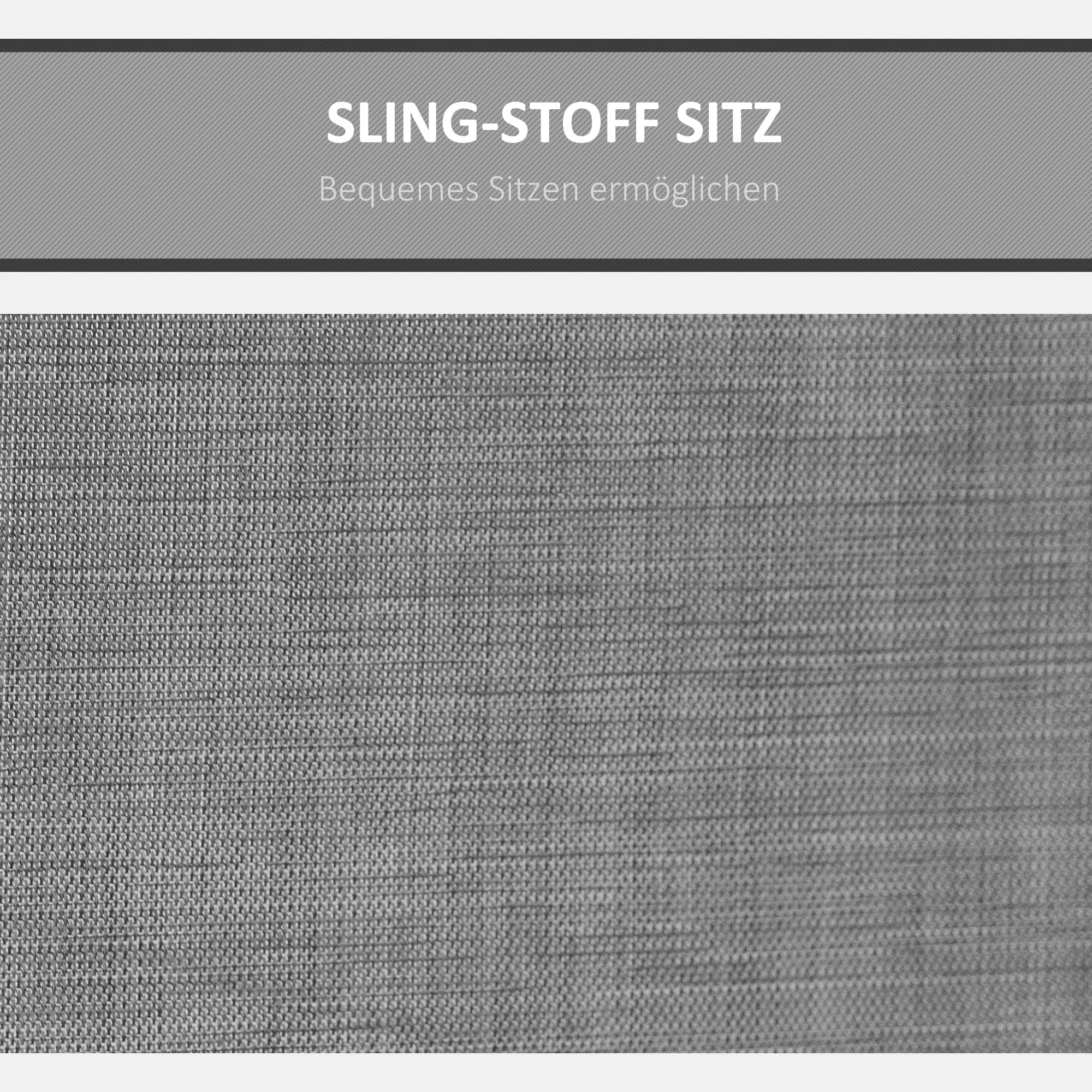 Hollywood Swing 3-Seater Garden Sunshade Storage Aluminum, Grey - Image 5