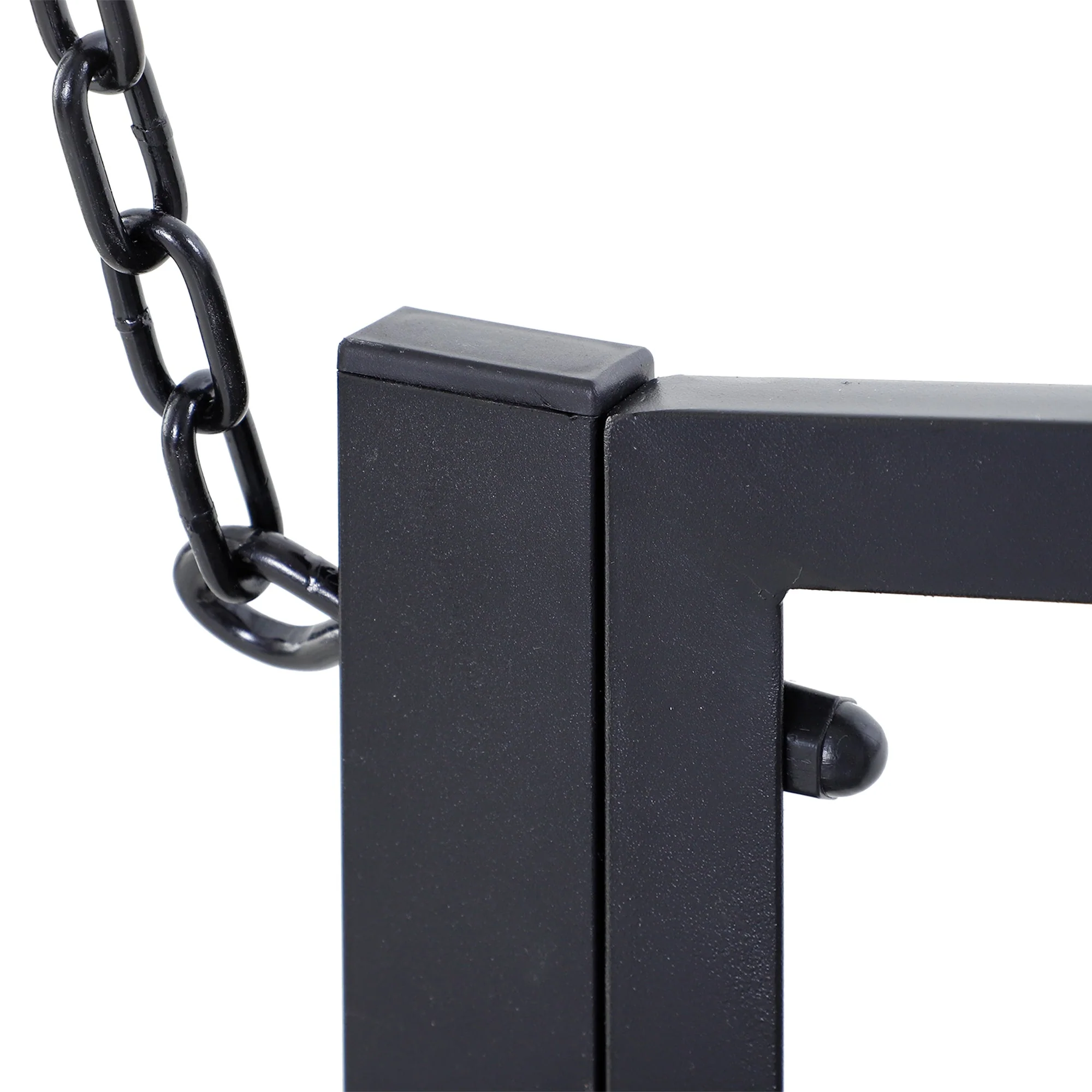 Hollywood Swing Garden Swing 2-Seater Hanging Bench Metal Black - Image 7
