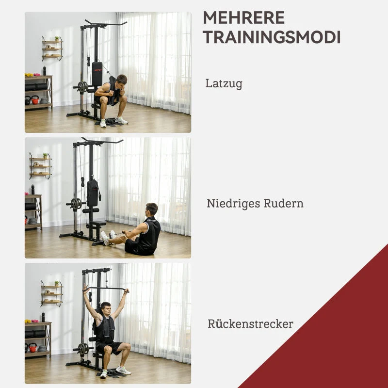 Home Gym Rowing Machine, Home Fitness Equipment, Steel, Synthetic Leather, Black - Image 4