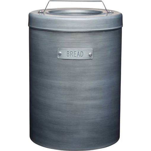 IND Bread Bin Steel Grey 34X23cm
