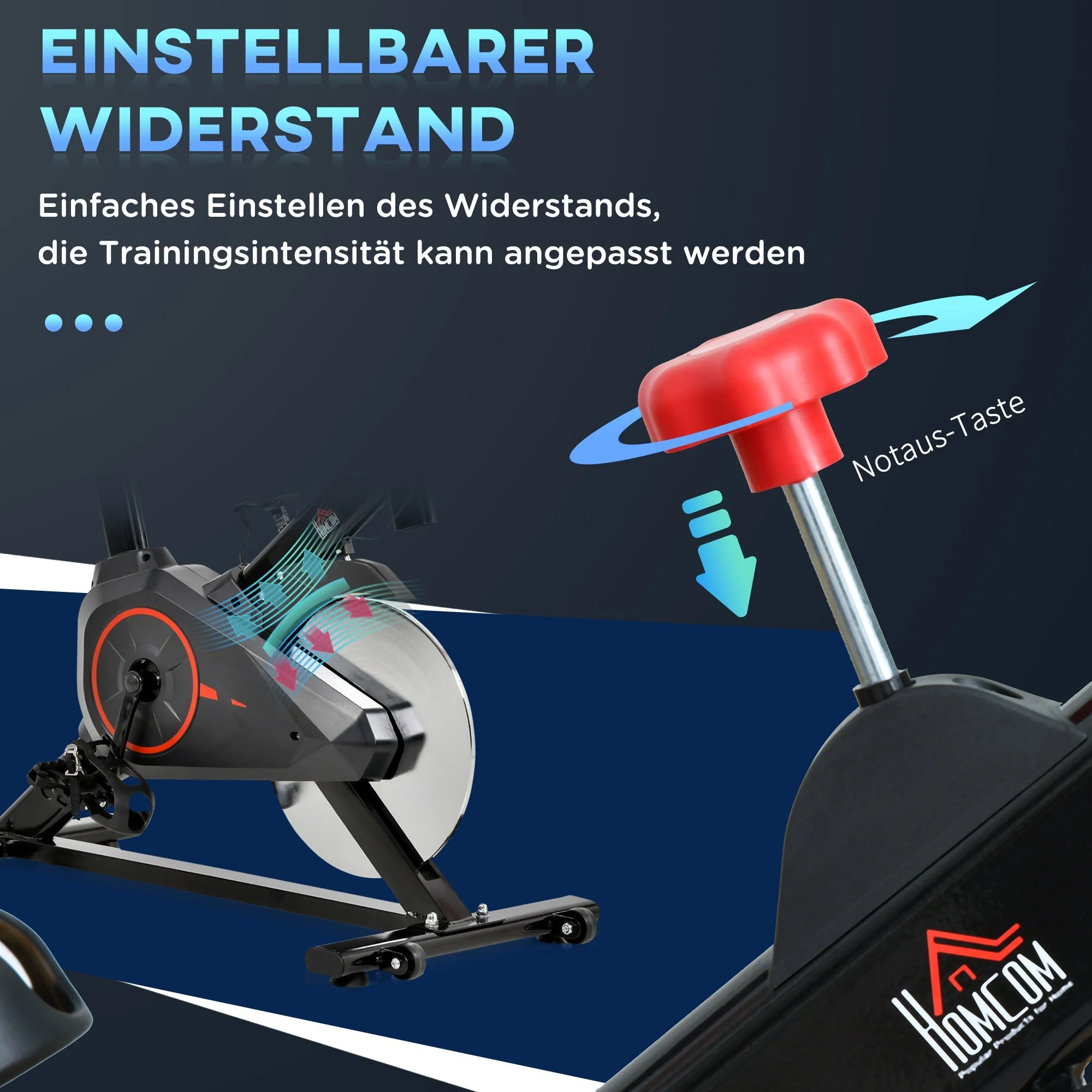 Indoor Bicycle Trainer, Cycling Home Gym Fitness Bike, Steel - Image 6