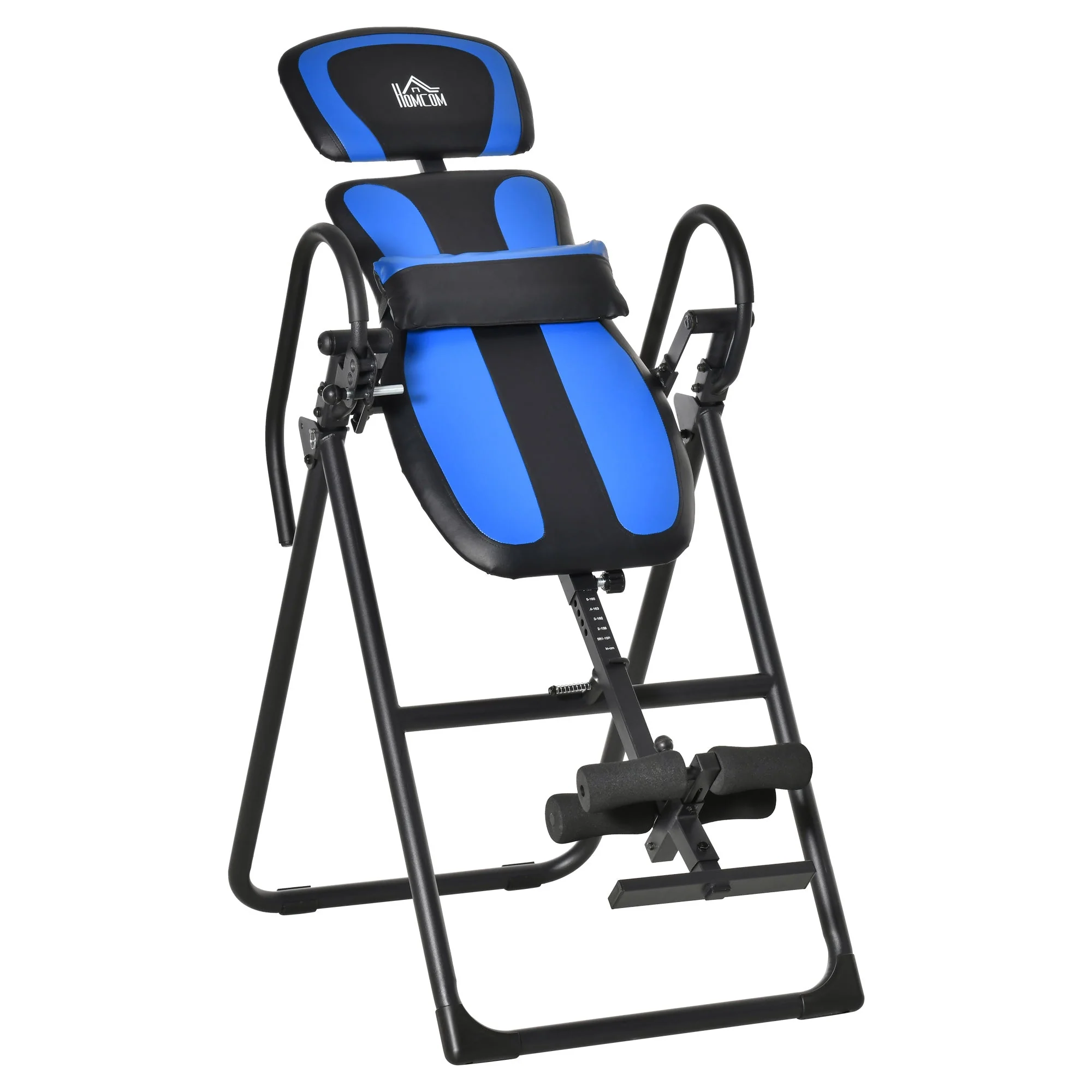 Inversion Table Foldable, Adjustable Backrest, Metal ABS Black Blue - Image 2