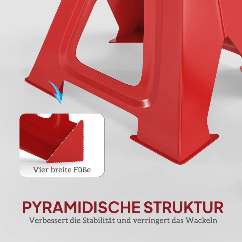 Jack Stand 6 Ton Capacity 2 Pieces Adjustable Red - Image 5