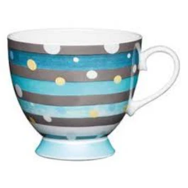 KC Spot Stripe Footed Mug 400ml