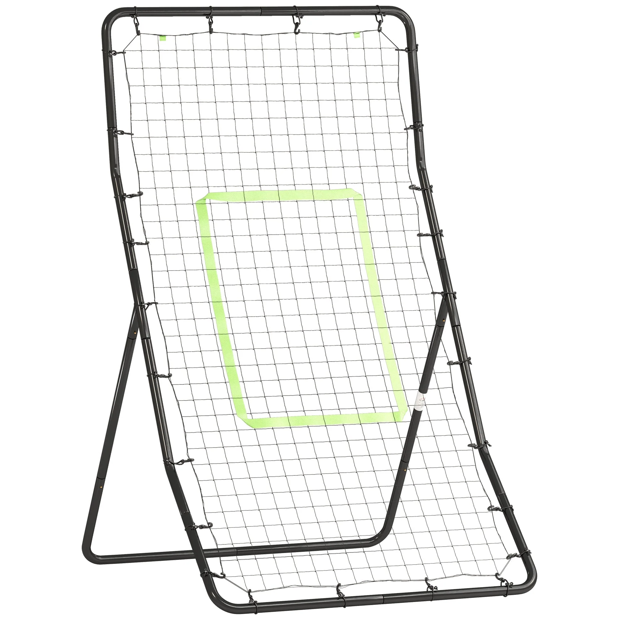 Kickback Rebounder Goal, 75x126cm Football Training Aid, Black Steel and PE - Image 2