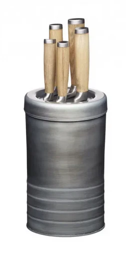 Knife Block Set - Grey