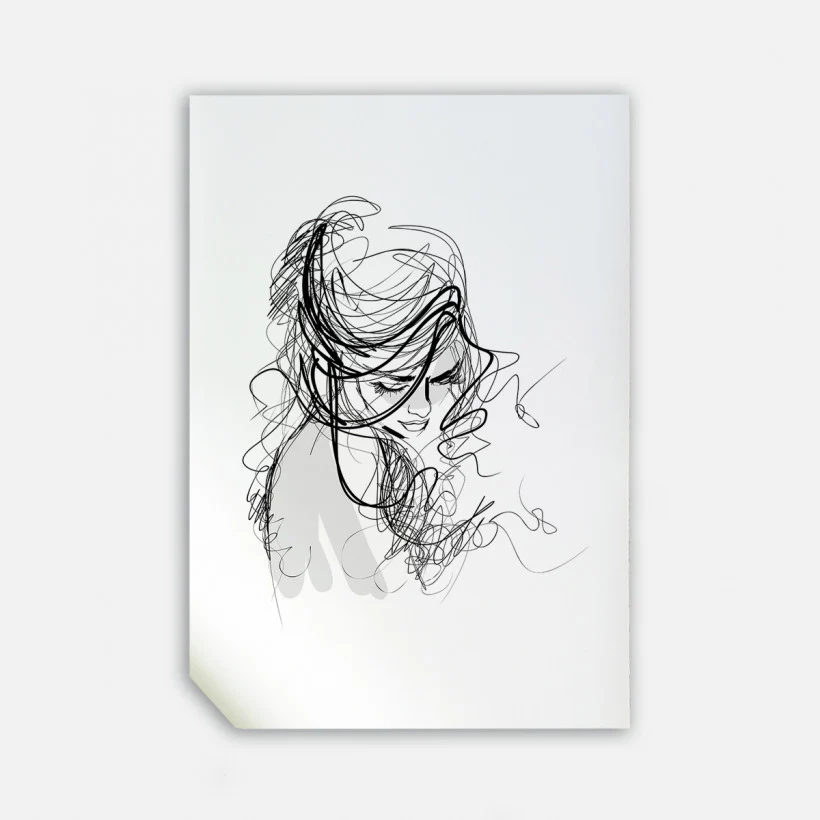Lady, 50cmx70cm wall art