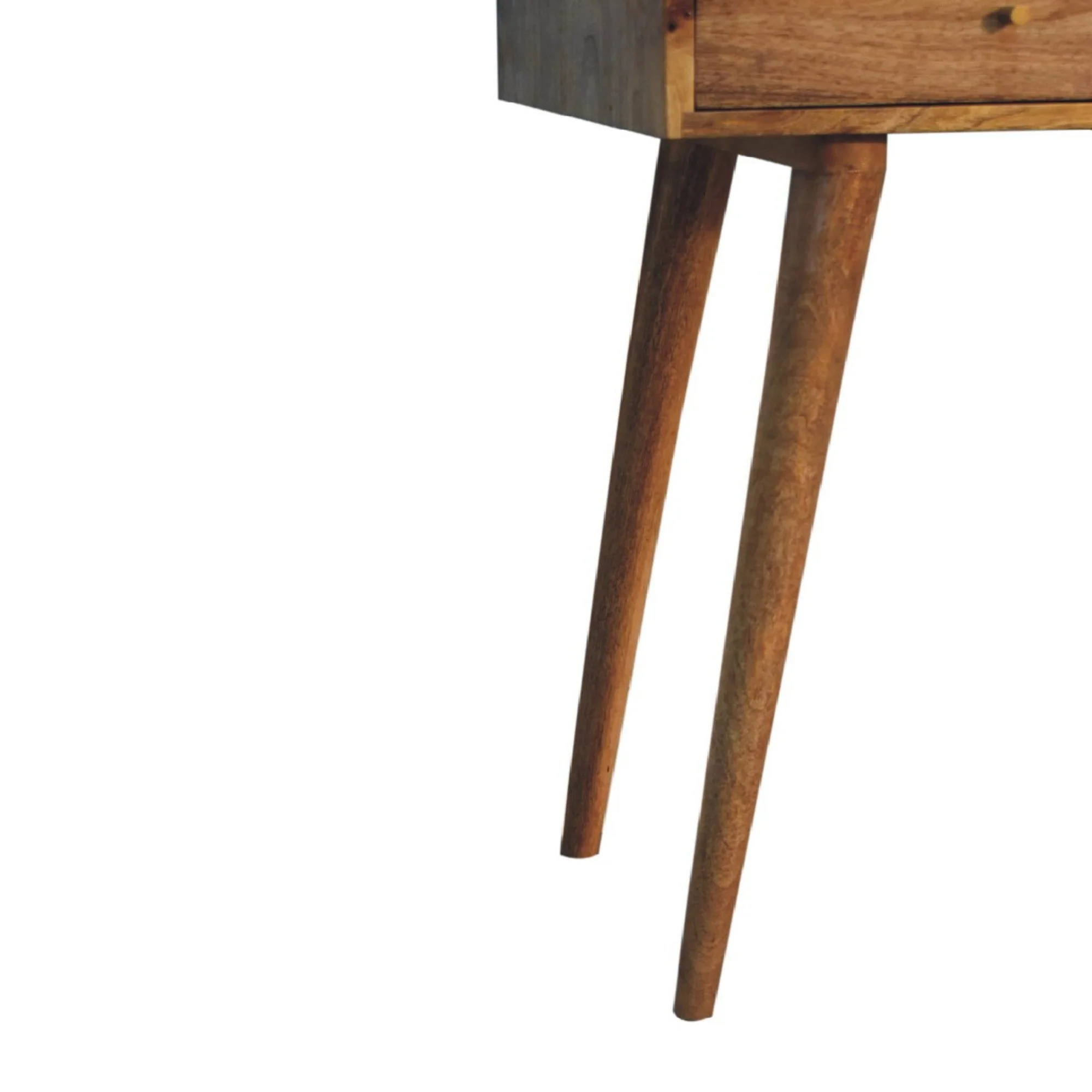 Larissa Aztec Console Table with 2 Drawers, Solid Wood Brown - Image 4