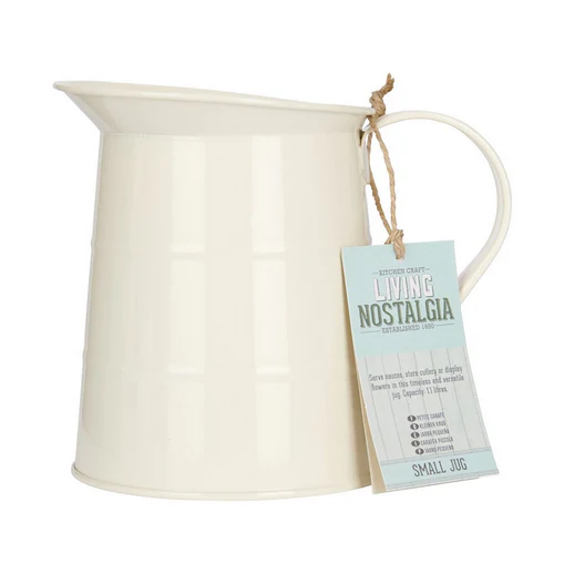 LN 1.1L Steel Jug - Cream