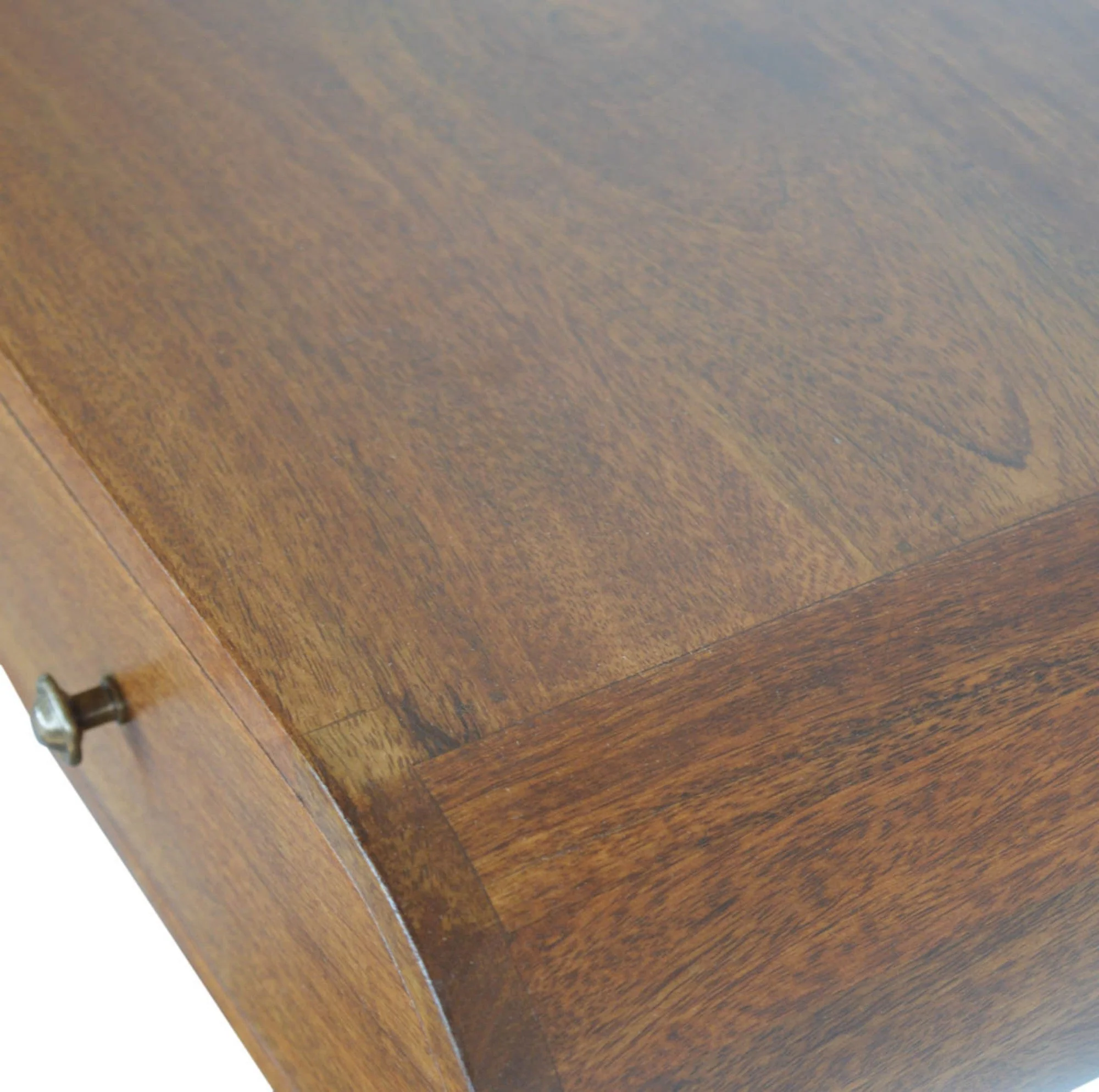 London Console, Floating with 2 Drawers, Solid Wood Dark Brown - Image 3