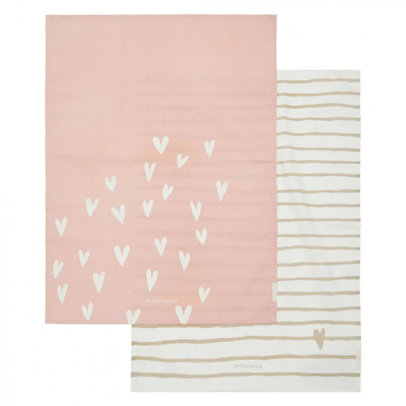 Lots Of Love Kitchen Towels (2 Pack)