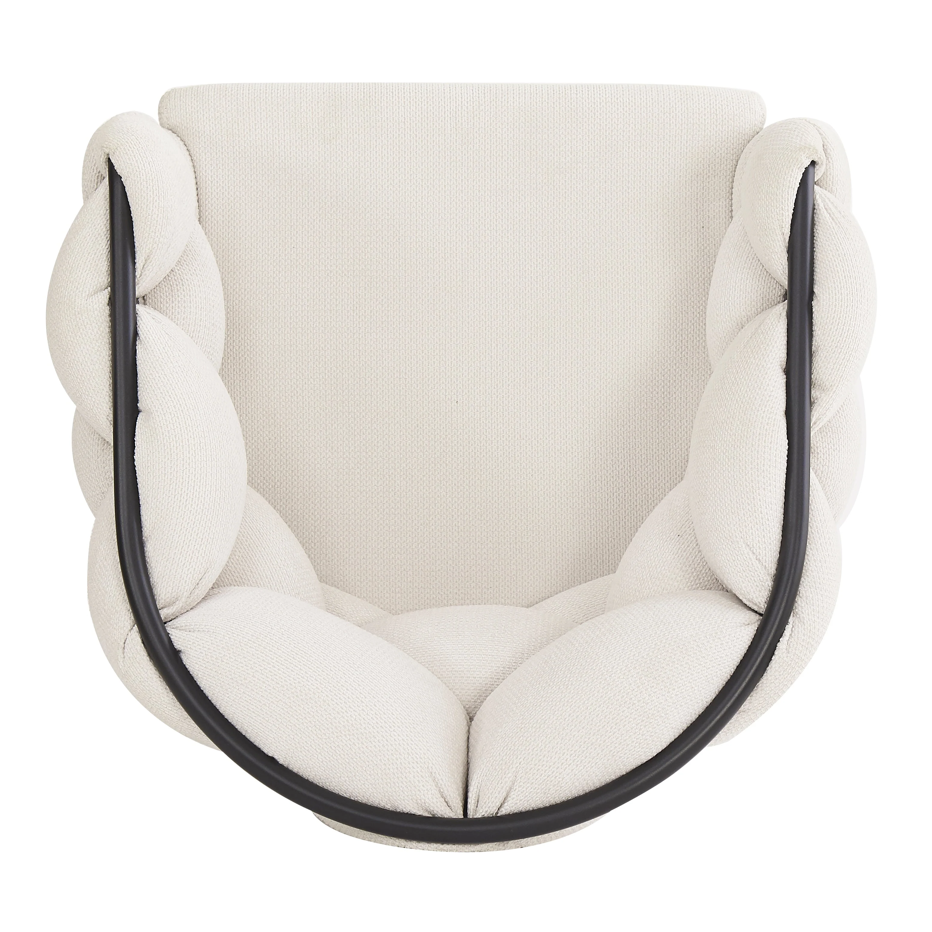 Luxury Velvet Chairs, Swivel & Ergonomic (Set of 4), Beige - Image 9