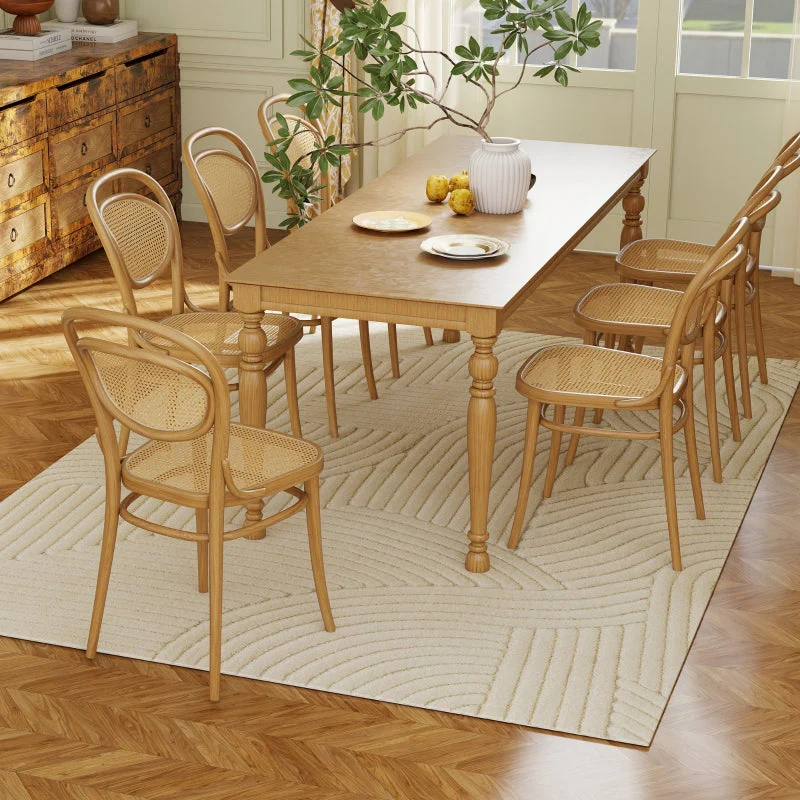 Machine-Woven Rug, 15mm High, Non-Slip, Cream White - Image 7