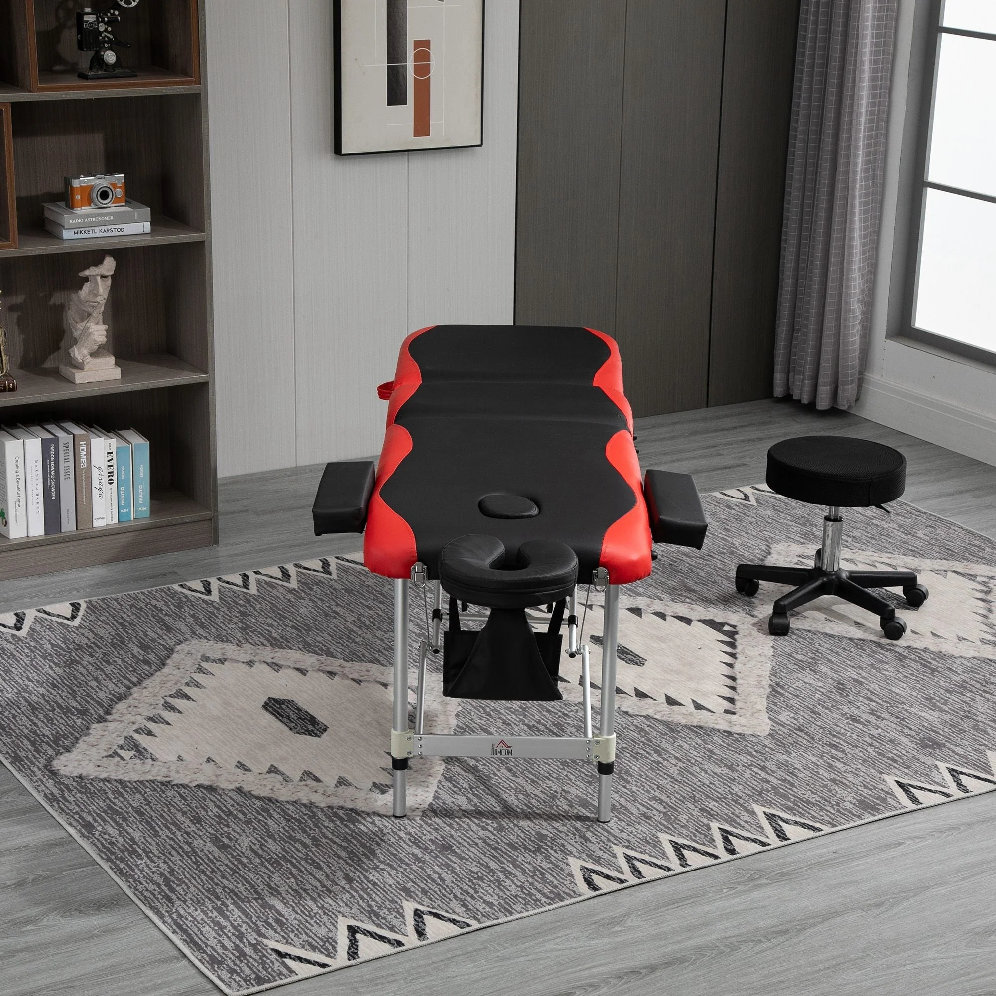 Massage Table Foldable Height-Adjustable 215x60cm Aluminum & Foam - Image 8
