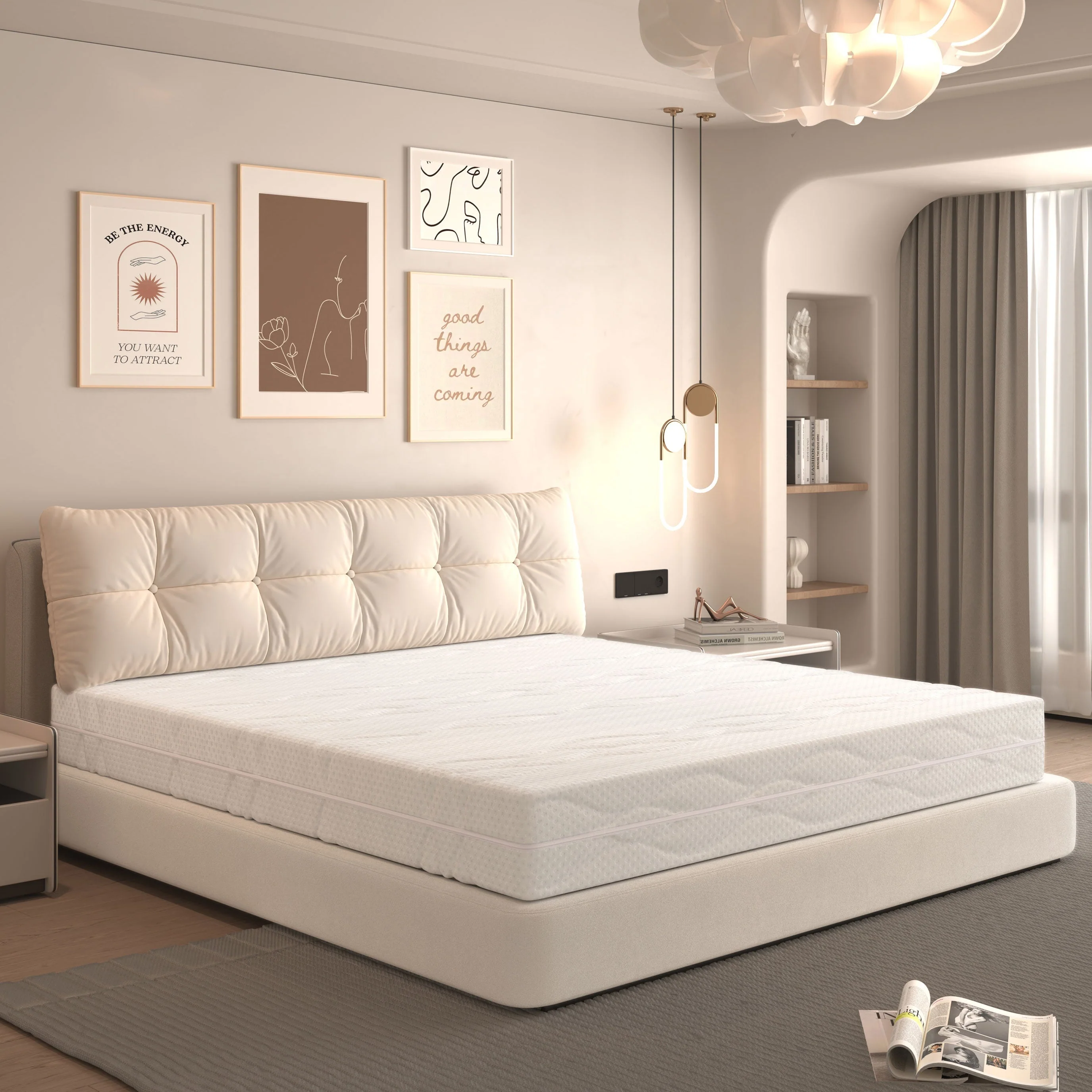 Mattress 90x200cm Pocket Spring H3 7-Zone Ergonomic 20cm Height Oeko-Tex Certified - Image 5