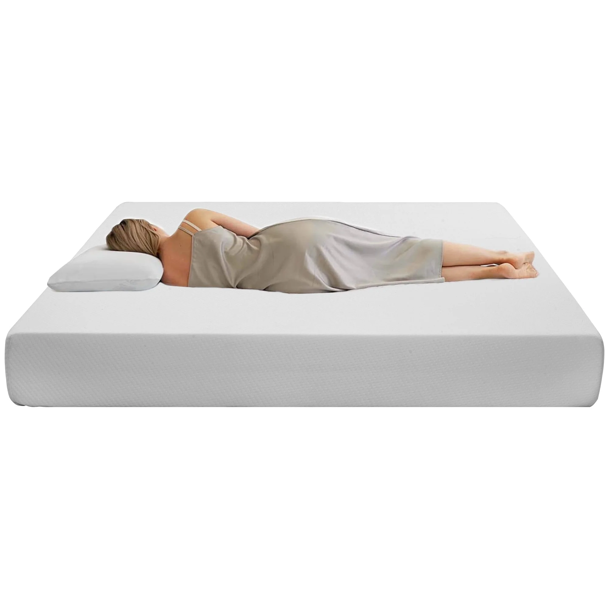Mattress Comfortable Bedspread with Anti-slip Grips, Oeko-Tex Certified, Ergonomic, Breathable, Durable, Firmness H3, 90x200cm - Image 3