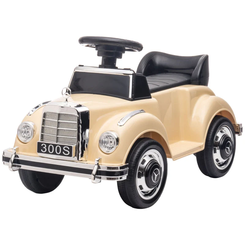 Mercedes Benz Design 300 S Ride-On Toy Car, Beige - Image 2