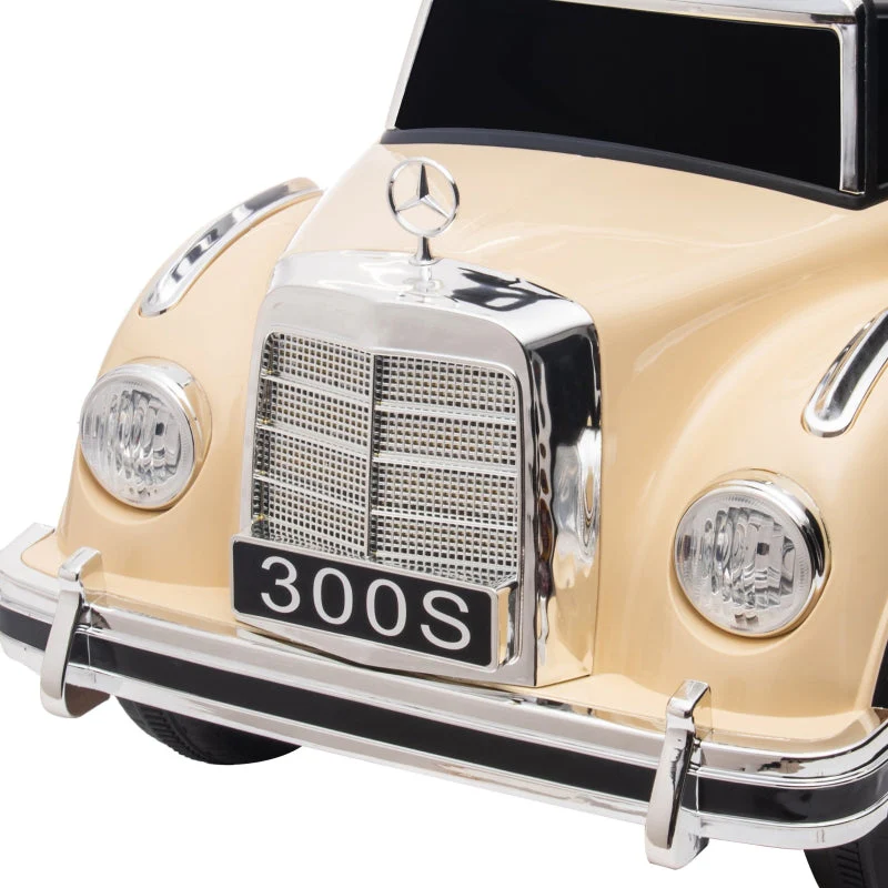 Mercedes Benz Design 300 S Ride-On Toy Car, Beige - Image 8
