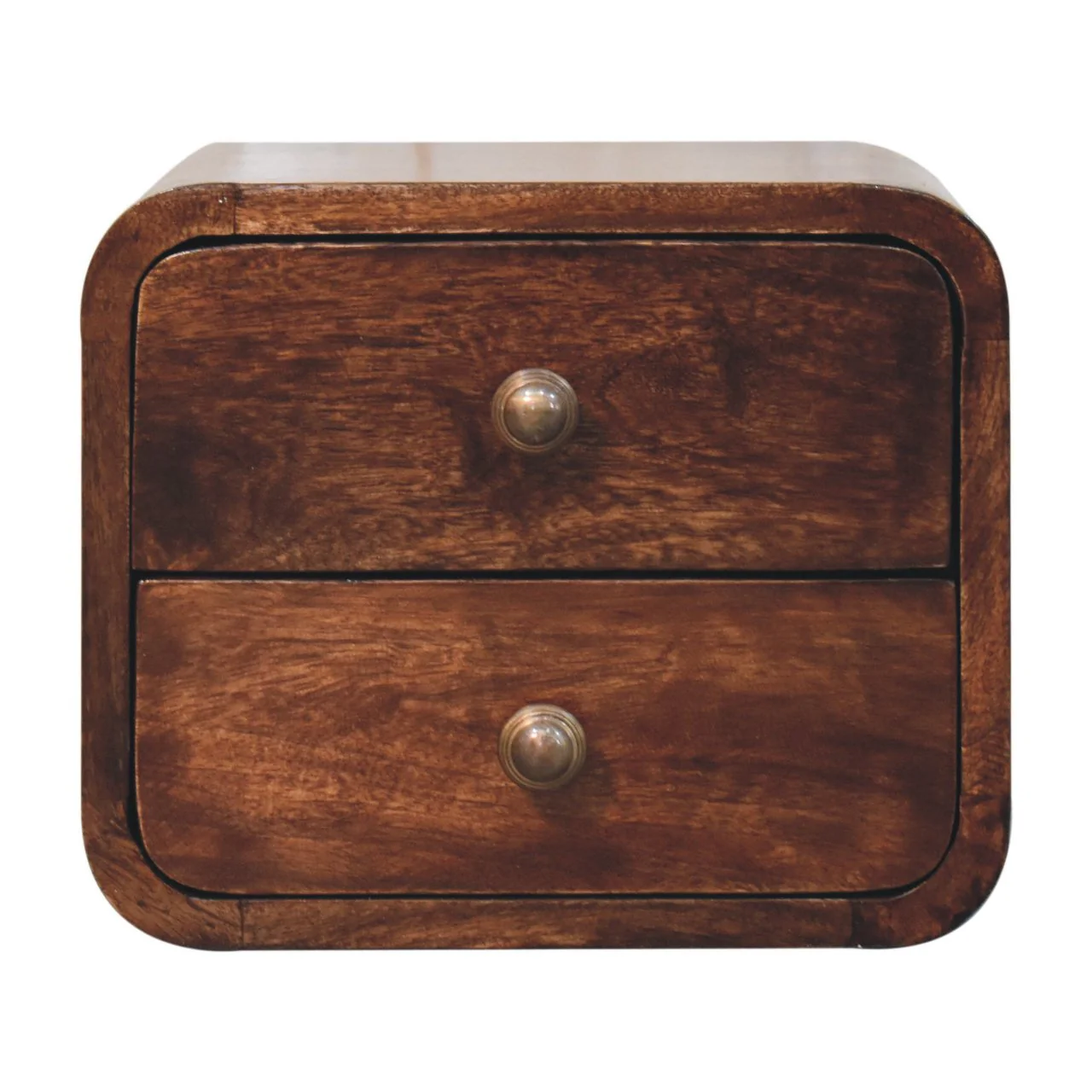 Mini Curved Wall Mounted Bedside - California Walnut - Image 3