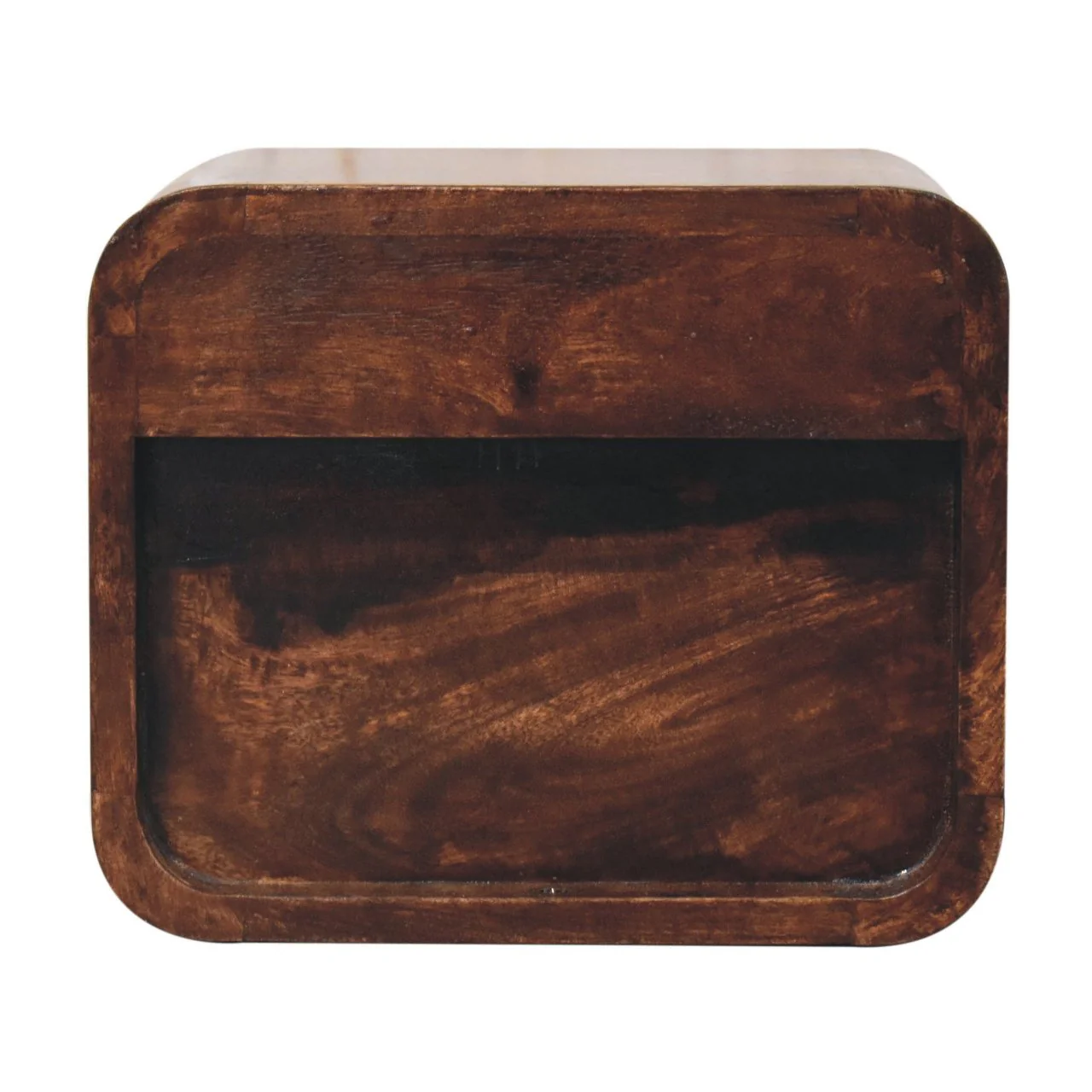 Mini Curved Wall Mounted Bedside - California Walnut - Image 7