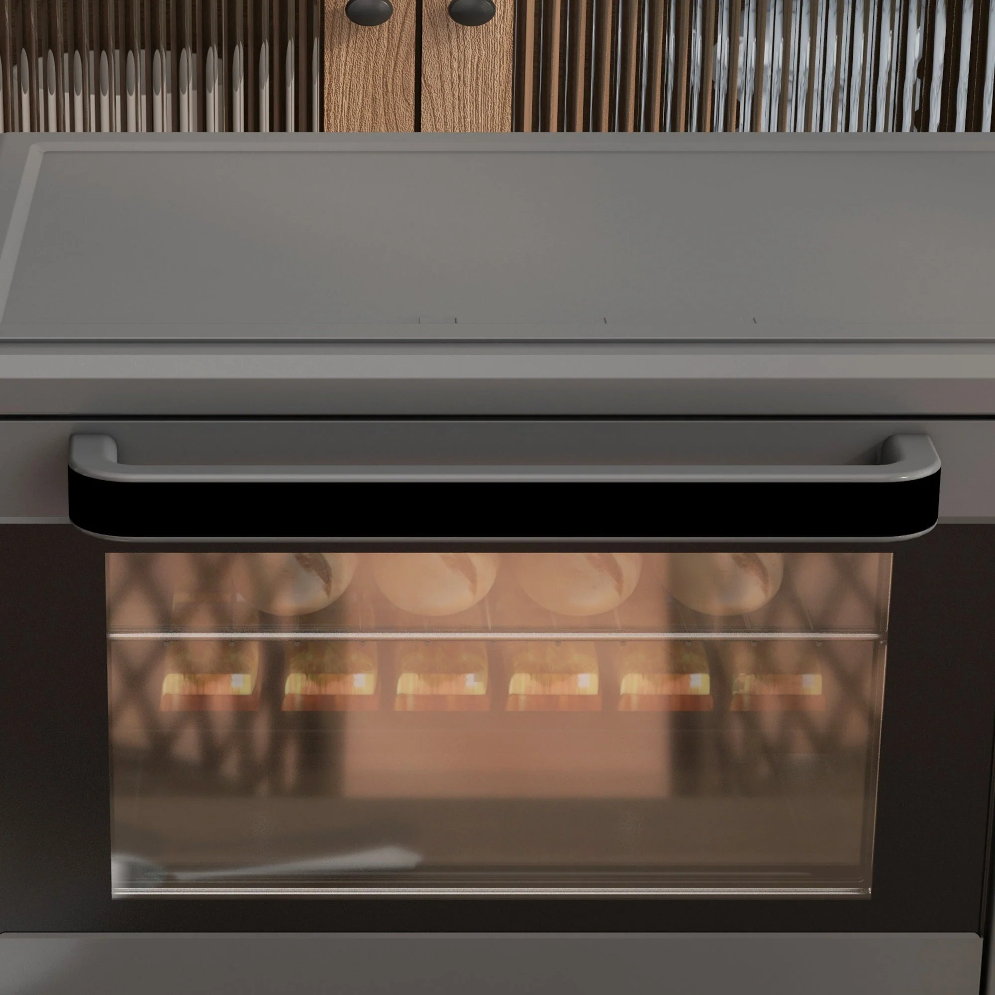 Mini Oven, 21L 1400W 60 Min. Timer, Stainless Steel, Gray - Image 7