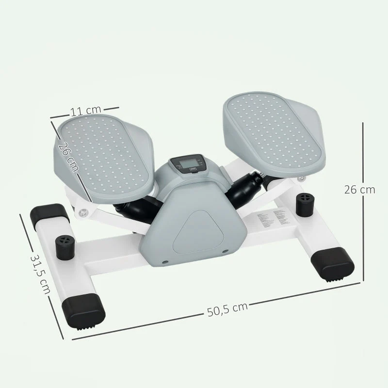 Mini Stepper with LCD Display, Non-Slip Pedals, 100 kg, Gray - Image 3
