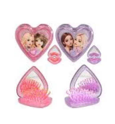 Miss Melody Folding Hairbrush - Heart