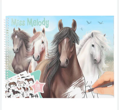 Miss Melody Horse Colouring Book
