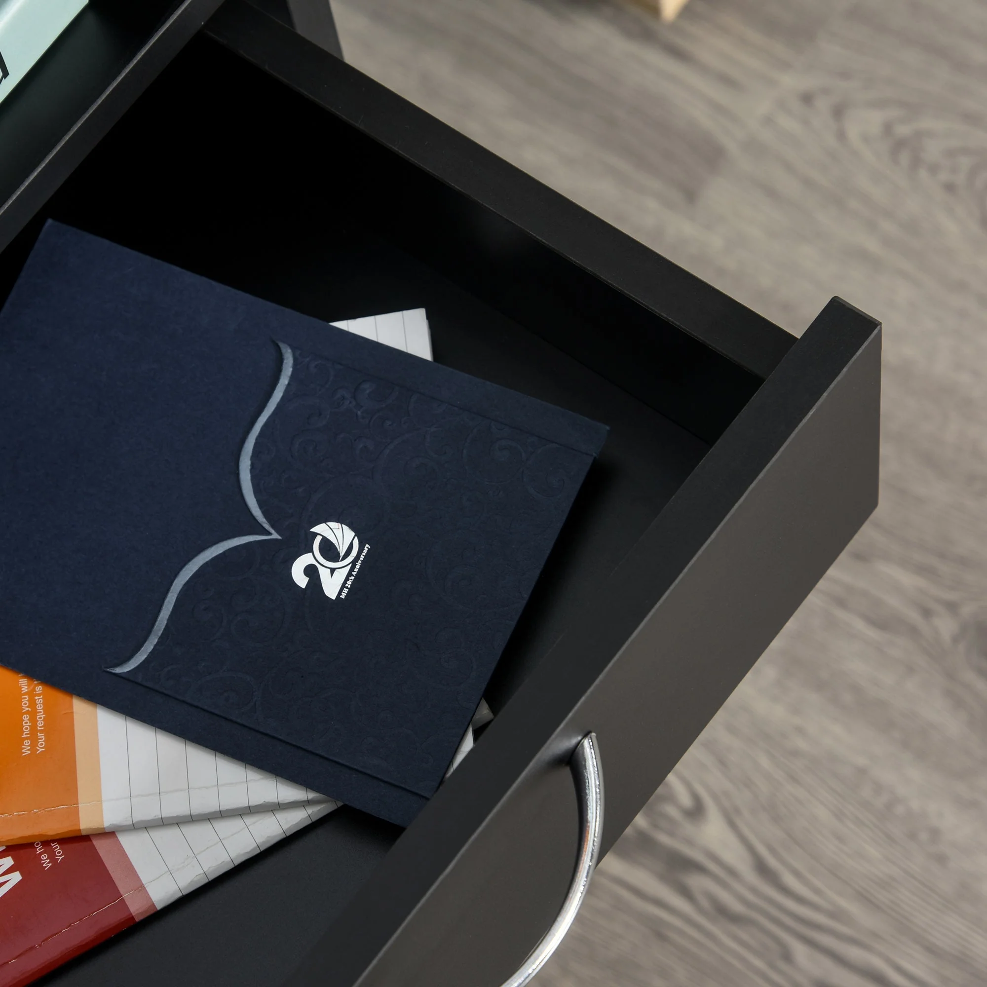 Mobile Filing Cabinet with Drawer, Space-Saving, Functional, Black - Image 8