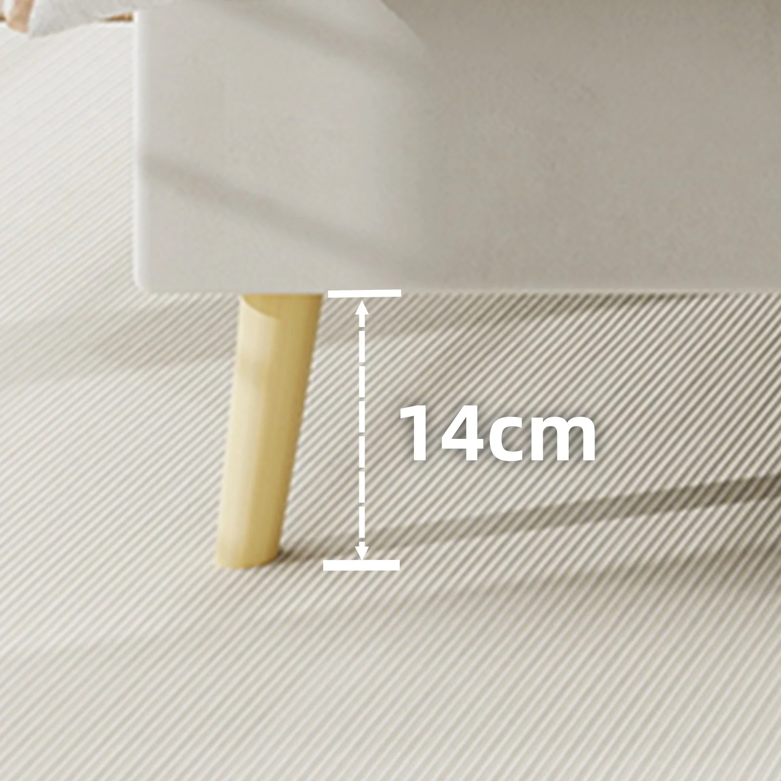 Modern Minimalist Soft Bed, Comfortable Headboard, 160x200CM, Beige - Image 22