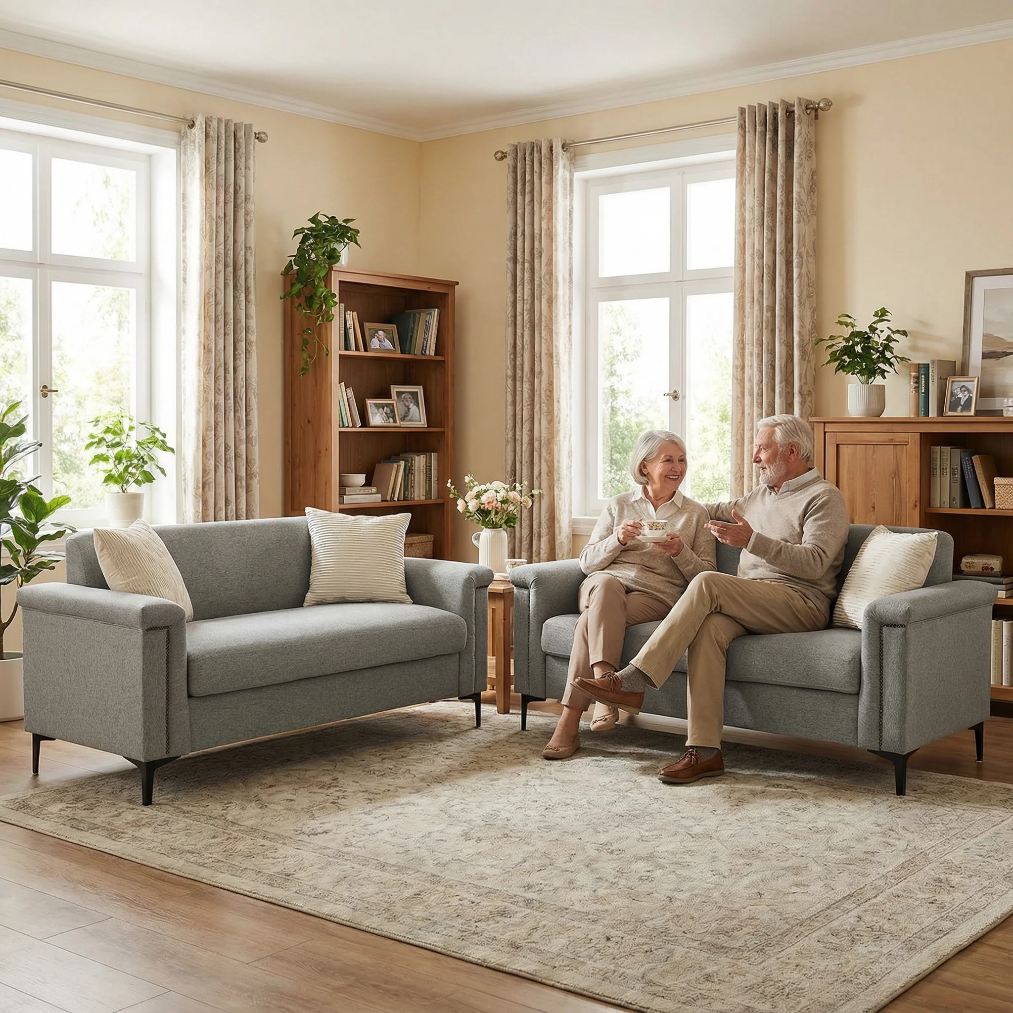 Modern Sofa Set 2-Seater 172cm 2-Piece - Image 3