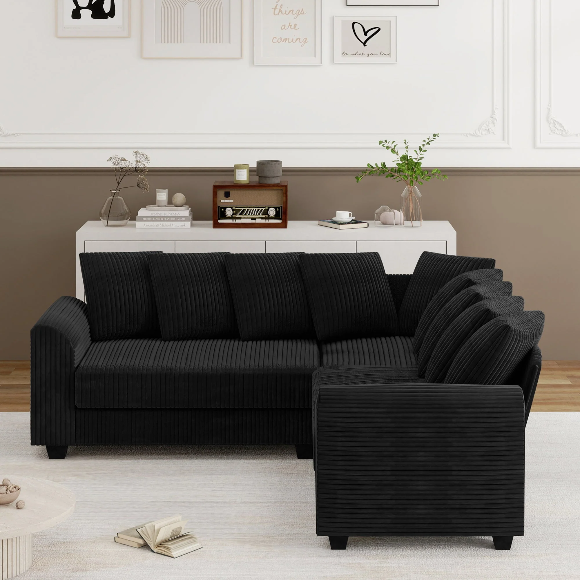 Modular Combination Sofa L-Shaped Corner Module Steering Cushions - Image 2